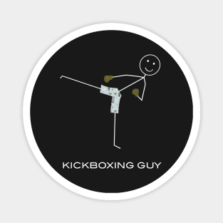 Funny Mens Kickboxing Design Magnet